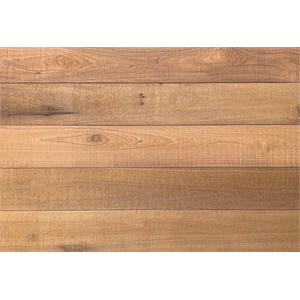 Thermo-treated Brown Holey Wood Wall Planks 10 Sq. Ft. per Pack