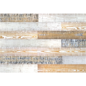 Thermo-treated Wood Wall Planks 10 Sq. Ft. per Pack in Multi-Color