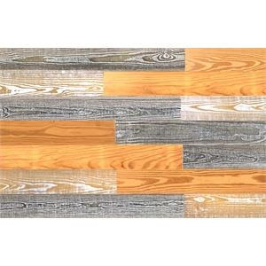 Thermo-treated Wood Wall Planks 30 Sq. Ft. per Pack in Multi-Color