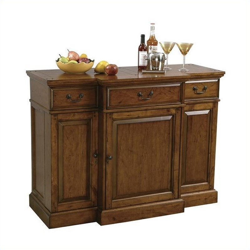 Howard Miller Shiraz Hide A Home Bar in Dark Wood - 695084