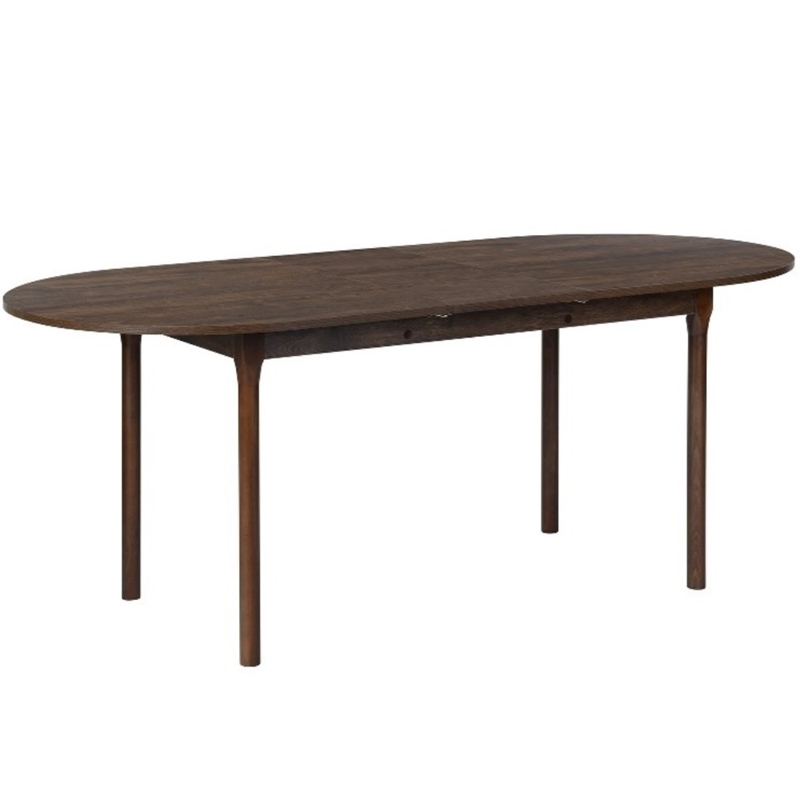 FurnitureR 61''78'' Extendable Dining Table Selfstoring Butterfly