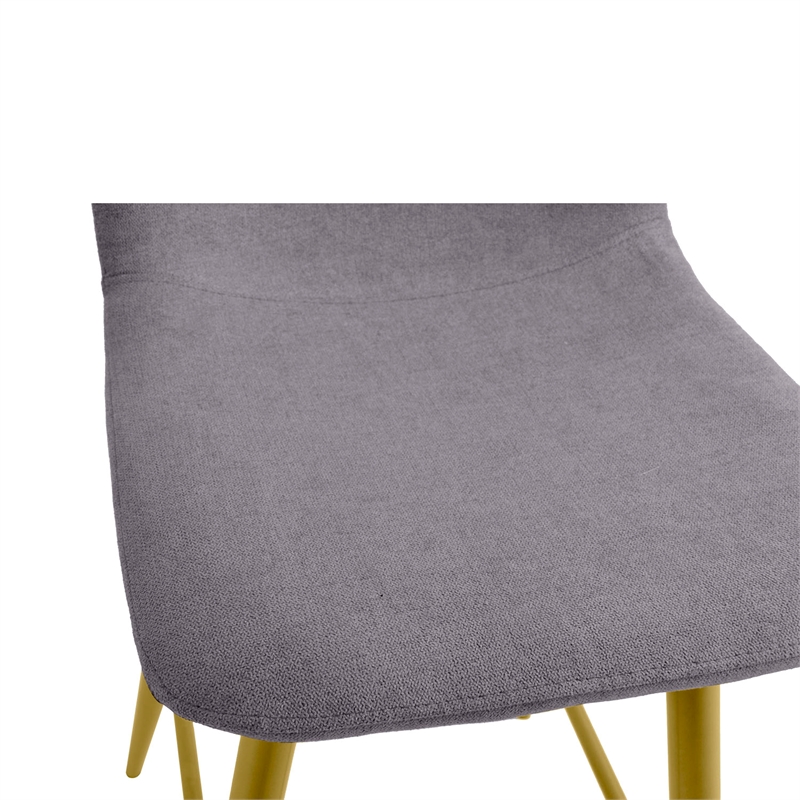 FurnitureR 26 IN Upholstered Metal Frame Bar Stool (Set of 2)