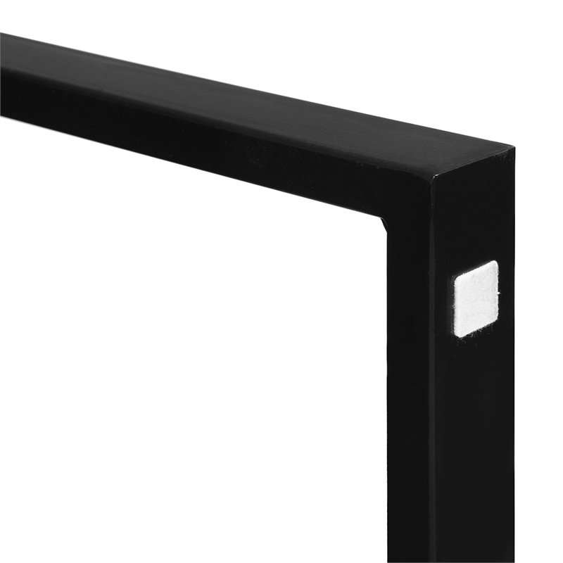 Homycasa 55 IN Rustic Dining Table Black Metal U Legs Cymax Business