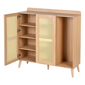 homycasa 43'' storage accent cabinet with adjustable shelves and 2 doors