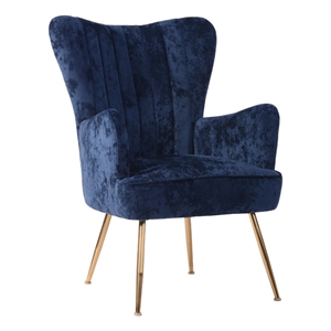 homycasa 26.4'' wide velvet wingback accent chairs for living room