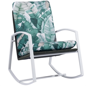 homycasa fabric upholstered rocking chair