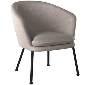 homycasa 21.3' w upholstered barrel accent chair