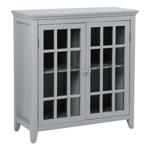 homycasa accent chest storage cabinet gray