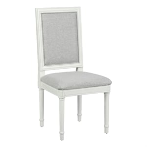 Homycasa Farmhouse Dining Chairs (Set of 6) Solid Wood in Cream White