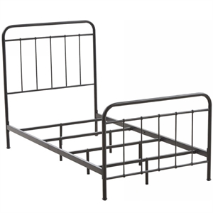 homycasa twin standard bed in black