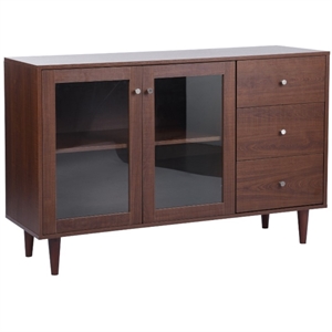 homycasa 48.8'' wide 3 drawer sideboard in brown