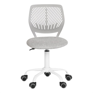 Homycasa Teen Fabric Task  Small Space Mesh Ergonomic Swive Chair-Grey