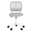 Homycasa Teen Fabric Task  Small Space Mesh Ergonomic Swive Chair-Grey