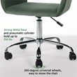 Homycasa Velvet Office Chair Chrome Base-Cactus