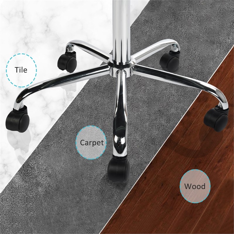 Homycasa Velvet Office Chair Chrome Base-Cactus