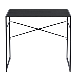 Homycasa Black Modern Minimalist Style Compact Industrial Computer Desk