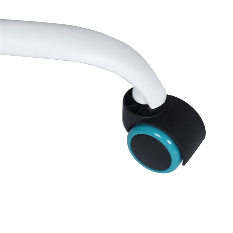 Homycasa Blue and Black Mesh Back Office Armless Task Chair