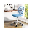 Homycasa Blue Ergonomic Office Chair-Adjustable Armless Task Chair