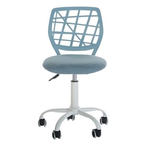 homycasa blue mesh back office chair-adjustable armless task chair
