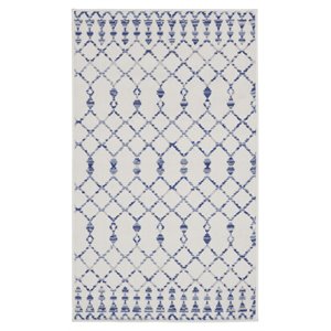 Nourison Whimsicle 36x60&quot Rectangle Fabric Classic Tribal Area Rug in Ivory