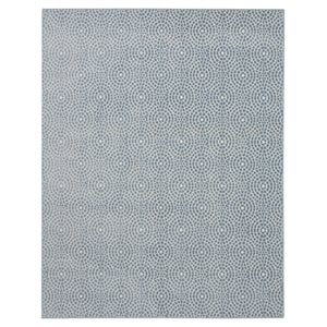 Nourison Urban Chic 7'10&quot x 9'10&quot Polyester Light Blue Modern Indoor Rug
