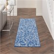 Nourison Whimsicle 8' Runner Blue Fabric Farmhouse Area Rug (8' Runner)