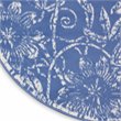 Nourison Whimsicle 5' x Round Blue Fabric Farmhouse Area Rug (5' Round)