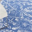 Nourison Whimsicle 8' x Round Blue Fabric Farmhouse Area Rug (8' Round)