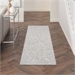 Nourison Whimsicle 8' Runner Gray Fabric Farmhouse Area Rug (8' Runner)