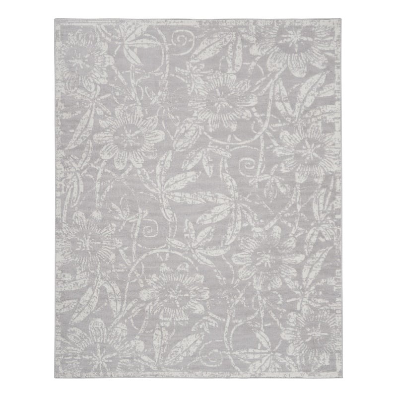 Nourison Whimsicle 8' x 10' Gray Fabric Farmhouse Area Rug (8' x 10')