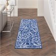 Nourison Whimsicle 8' Runner Navy Fabric Farmhouse Area Rug (8' Runner)