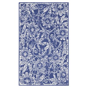 Nourison Whimsicle 3' x 5' Navy Fabric Farmhouse Area Rug (3' x 5')