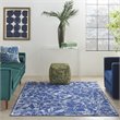 Nourison Whimsicle 4' x 6' Navy Fabric Farmhouse Area Rug (4' x 6')