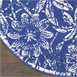 Nourison Whimsicle 5' x Round Navy Fabric Farmhouse Area Rug (5' Round)