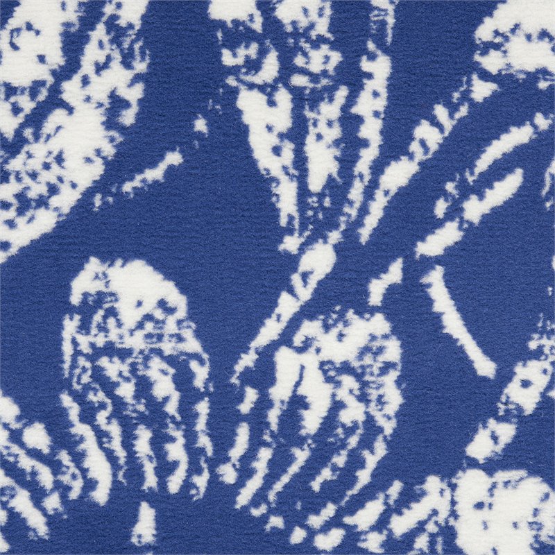 Nourison Whimsicle 5' x 7' Navy Fabric Farmhouse Area Rug (5' x 7')
