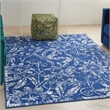 Nourison Whimsicle 6' x 9' Navy Fabric Farmhouse Area Rug (6' x 9')
