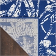 Nourison Whimsicle 8' x 10' Navy Fabric Farmhouse Area Rug (8' x 10')