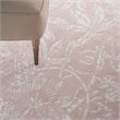 Nourison Whimsicle 5' x Round Pink Fabric Farmhouse Area Rug (5' Round)