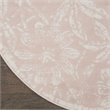 Nourison Whimsicle 8' x Round Pink Fabric Farmhouse Area Rug (8' Round)