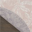Nourison Whimsicle 8' x Round Pink Fabric Farmhouse Area Rug (8' Round)