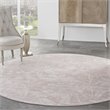 Nourison Whimsicle 8' x Round Pink Fabric Farmhouse Area Rug (8' Round)