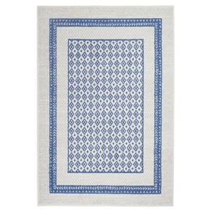 Nourison Whimsicle 48x72&quot Rectangle Fabric Geometric Pattern Area Rug in Ivory