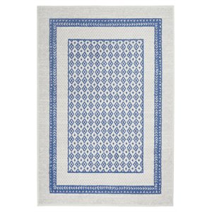 Nourison Whimsicle 60x84&quot Rectangle Fabric Geometric Pattern Area Rug in Ivory
