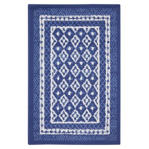 Nourison Whimsicle 24x36&quot Rectangle Contemporary Fabric Area Rug in Navy