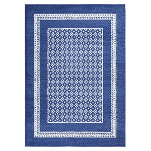 Nourison Whimsicle 48x72&quot Rectangle Contemporary Fabric Area Rug in Navy
