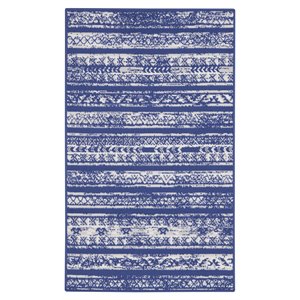 Nourison Whimsicle 36x60&quot Rectangle Fabric Zen-like Area Rug in Navy