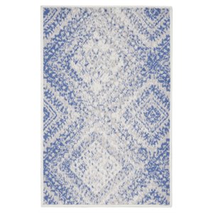 Nourison Whimsicle 24x36&quot Rectangle Fabric Faded Tribal Area Rug in Ivory