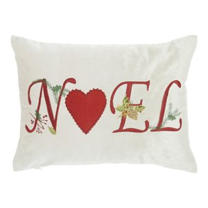 nourison home for the holiday embroidered 