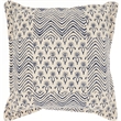 Nourison Life Styles Cotton Printed Flower Patch Throw Pillow in Blue