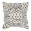 Nourison Life Styles Cotton Printed Flower Patch Throw Pillow in Blue